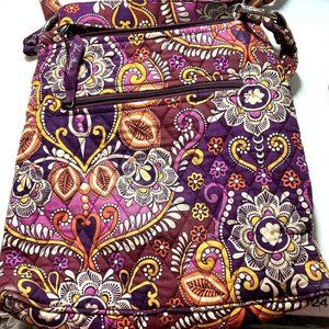 Vera Bradley Crossbody Bag Floral Adjustable Hipster Shoulder Handbag Purse  Goo